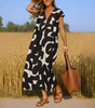 Robe Longue à Imprimé Géométrique pour Femme | Idéale pour l'Été