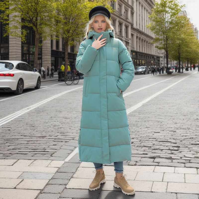 Manteau Long d'Hiver Élégant pour Femmes