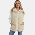 Gilet en polaire teddy pour femmes