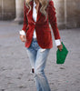 Blazer Féminin Élégant Boutons Dorés pour Femmes