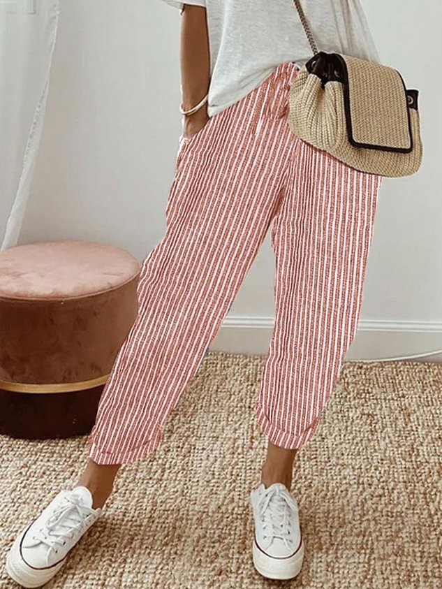 Pantalon Décontracté en Lin pour Femme | Idéal pour le Quotidien
