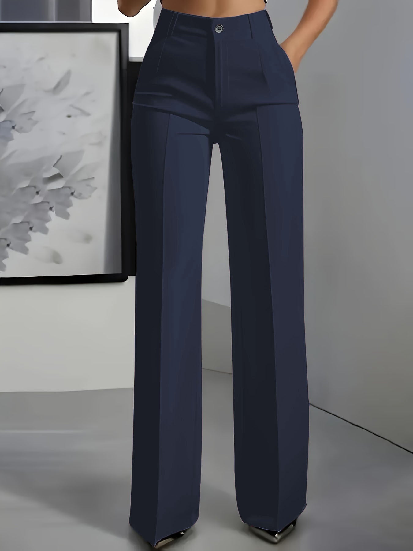 Pantalon Large Taille Haute pour Femme