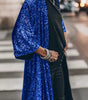 Cardigan à Paillettes Coupe Décontractée pour Femmes
