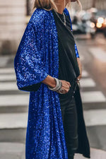 Cardigan à Paillettes Coupe Décontractée pour Femmes
