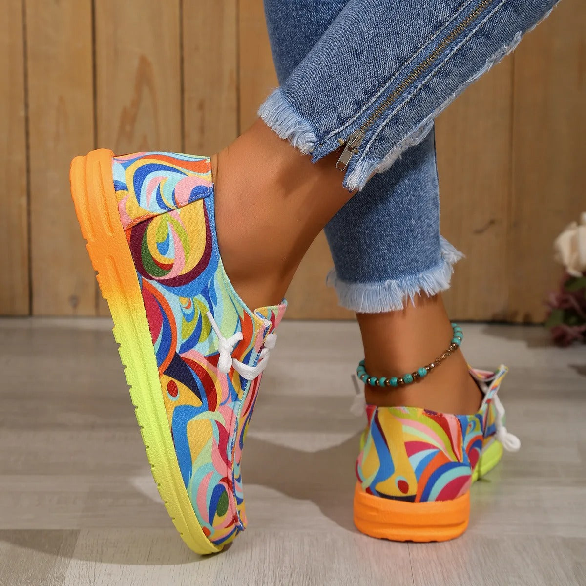 Chaussures de Sport Colorées à la Mode pour Femmes