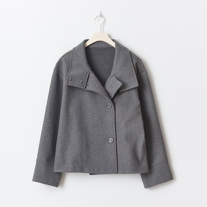 Veste Courte Élégante à Double Boutonnage pour Femmes