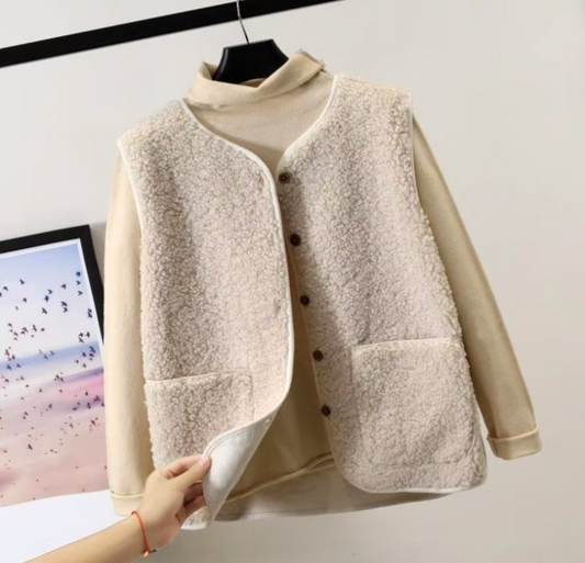 Gilet Fausse Fourrure Douillet pour Femmes