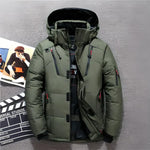 Veste d'Hiver pour Homme - Manteau Chaud, Imperméable et à Capuche