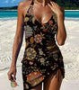 Tankini Graphique Imprimé et Short pour Femme
