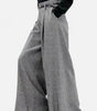 Pantalon Large Taille Haute en Tweed pour Femmes