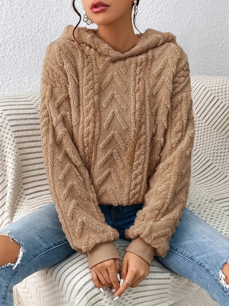 Hoodie Oversize en Polaire Douce pour Femmes