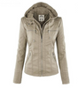 Veste Motard Chic en Similicuir pour Femmes