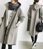 Trench Habillé à Capuche pour Femmes