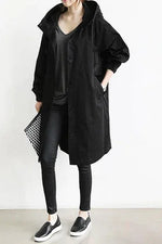 Imperméable à Capuche Oversize pour Femmes