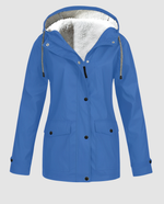 Parka Oversize à Capuche et Fausse Fourrure pour Femme