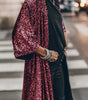 Cardigan à Paillettes Coupe Décontractée pour Femmes