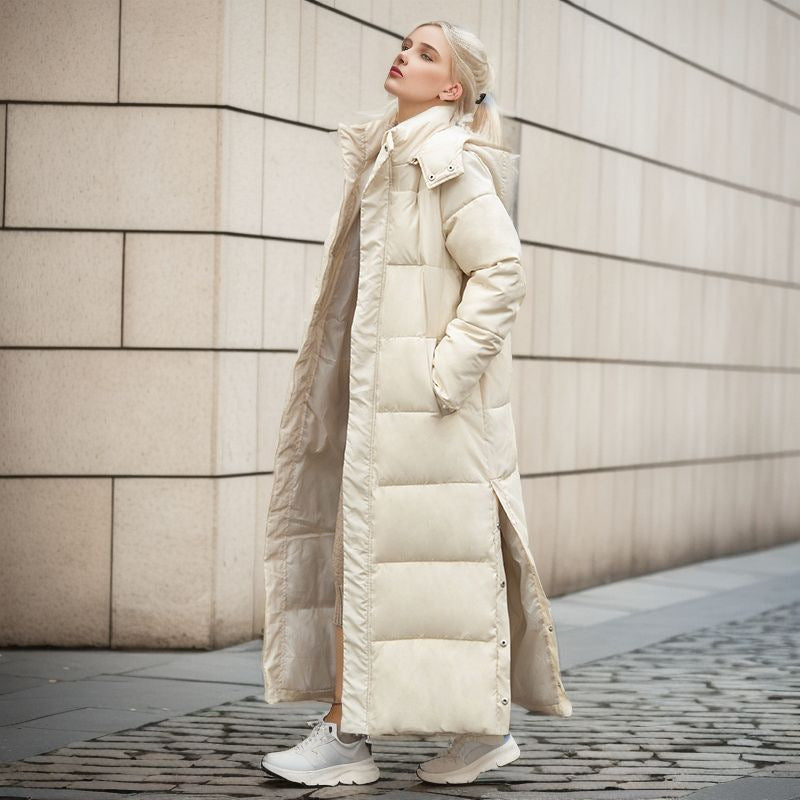 Manteau Long d'Hiver Élégant pour Femmes