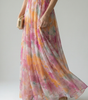 Robe Maxi Sans Manches à Imprimé pour Femme
