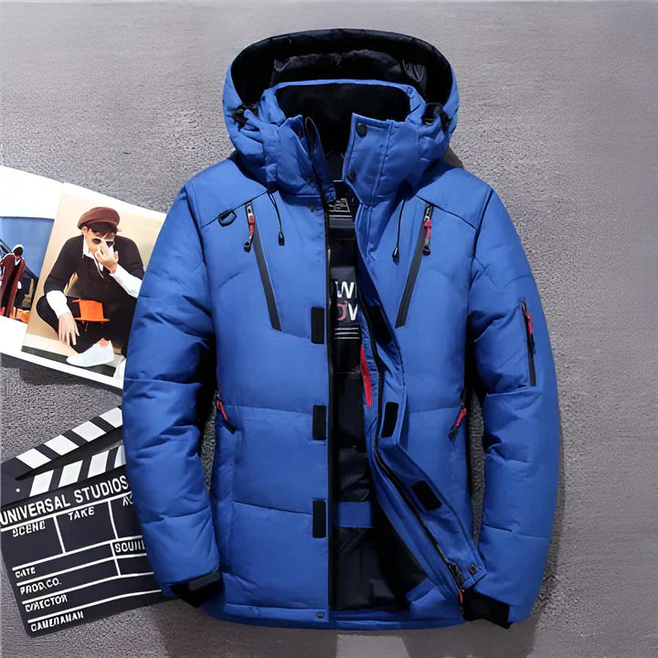 Veste d'Hiver pour Homme - Manteau Chaud, Imperméable et à Capuche