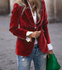 Blazer Féminin Élégant Boutons Dorés pour Femmes