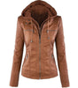 Veste Motard Chic en Similicuir pour Femmes