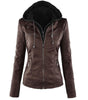 Veste Motard Chic en Similicuir pour Femmes