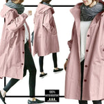 Imperméable à Capuche Oversize pour Femmes