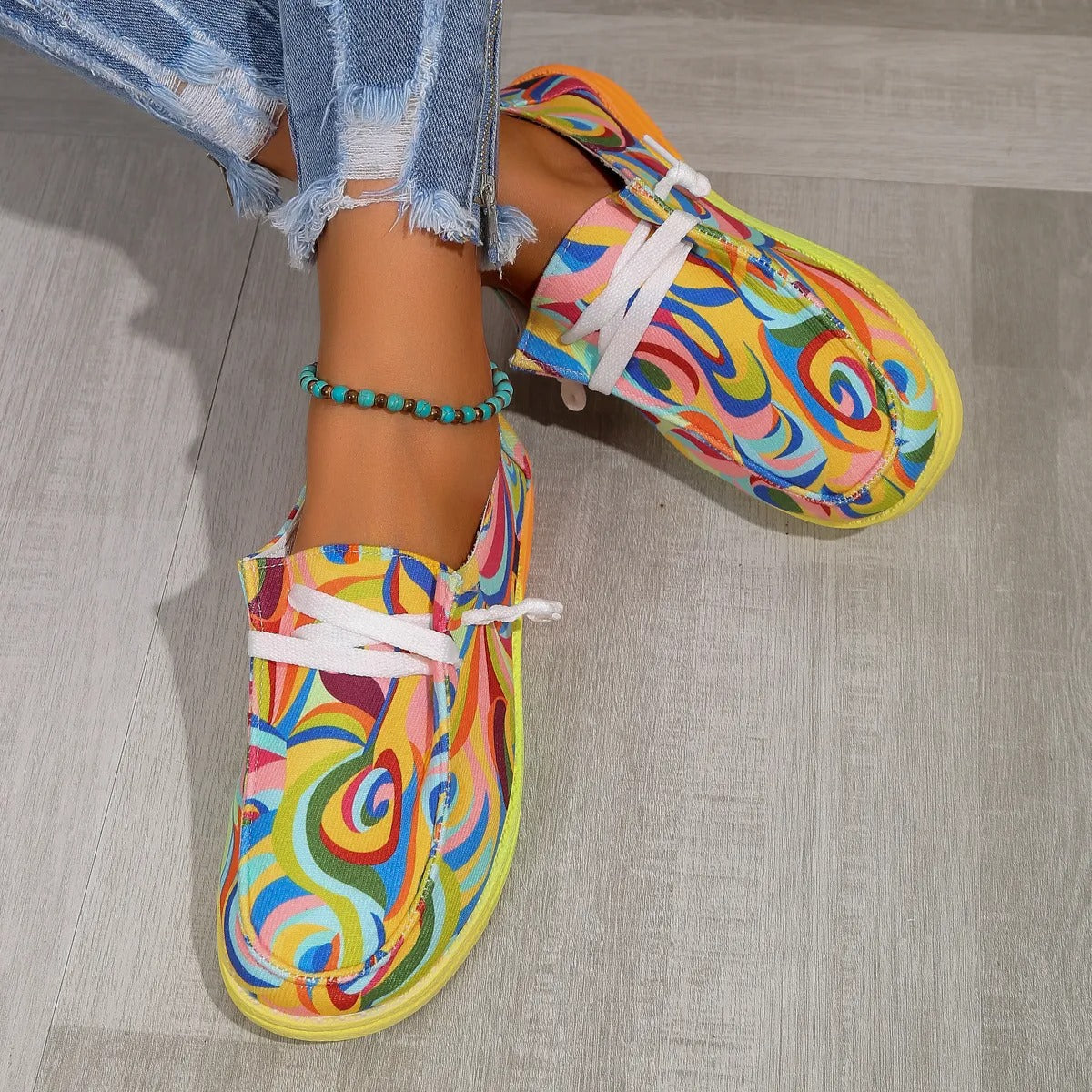 Chaussures de Sport Colorées à la Mode pour Femmes