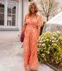 Robe Longue à Imprimé Fleuri et Taille Marquée pour Femme | Idéale pour l'Été