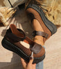 Chaussures Vintage à Bout Rond pour Femmes