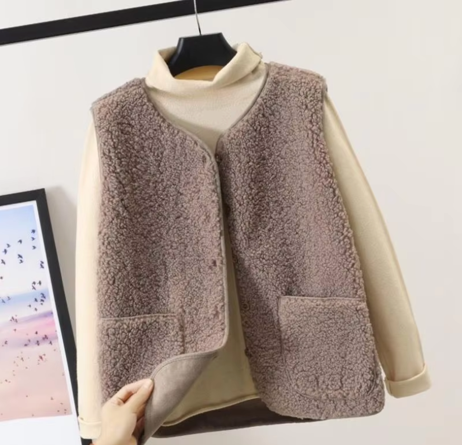Gilet Fausse Fourrure Douillet pour Femmes