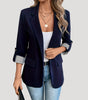 Blazer Marine Tailoré Classique pour Femmes
