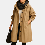 Manteau long en coton pour femmes