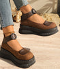 Chaussures Vintage à Bout Rond pour Femmes