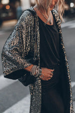 Cardigan à Paillettes Coupe Décontractée pour Femmes
