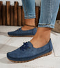 Mocassin Confort à Lacets Décoratifs en Similicuir pour Femme