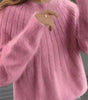 Pull en Tricot à Manches Longues pour Femmes