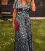 Robe Longue à Imprimé Fleuri et Taille Marquée pour Femme | Idéale pour l'Été
