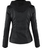 Veste Motard Chic en Similicuir pour Femmes