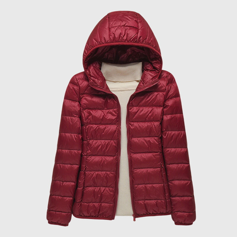Doudoune Légère à Capuche pour Femme