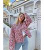 Veste Matelassée Oversize Fleurie pour Femme