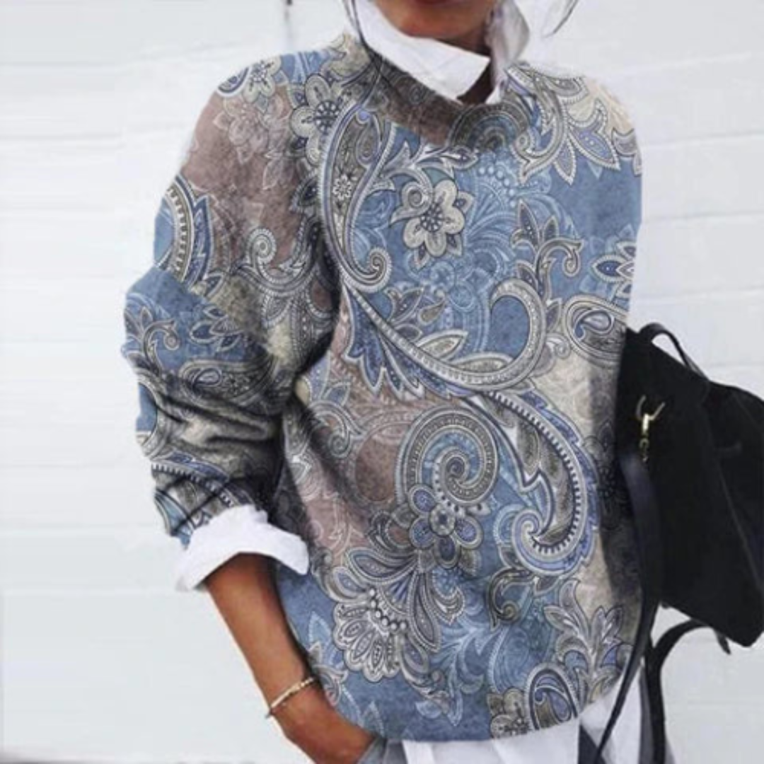 Pull-over Floral Casual pour Femmes
