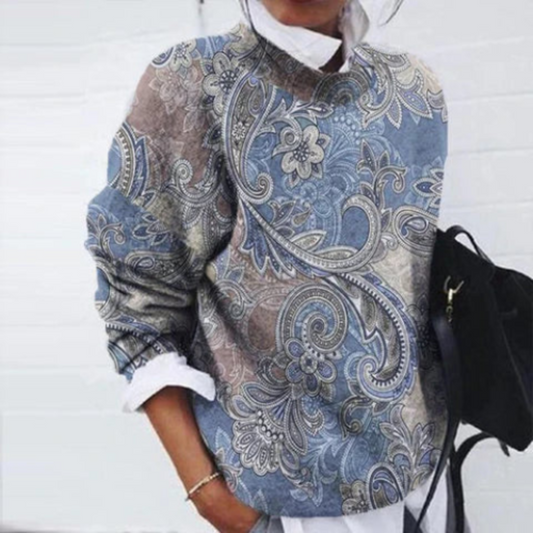 Pull-over Floral Casual pour Femmes