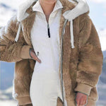 Veste Capuche Doublée Plush pour Femmes
