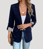Blazer Marine Tailoré Classique pour Femmes