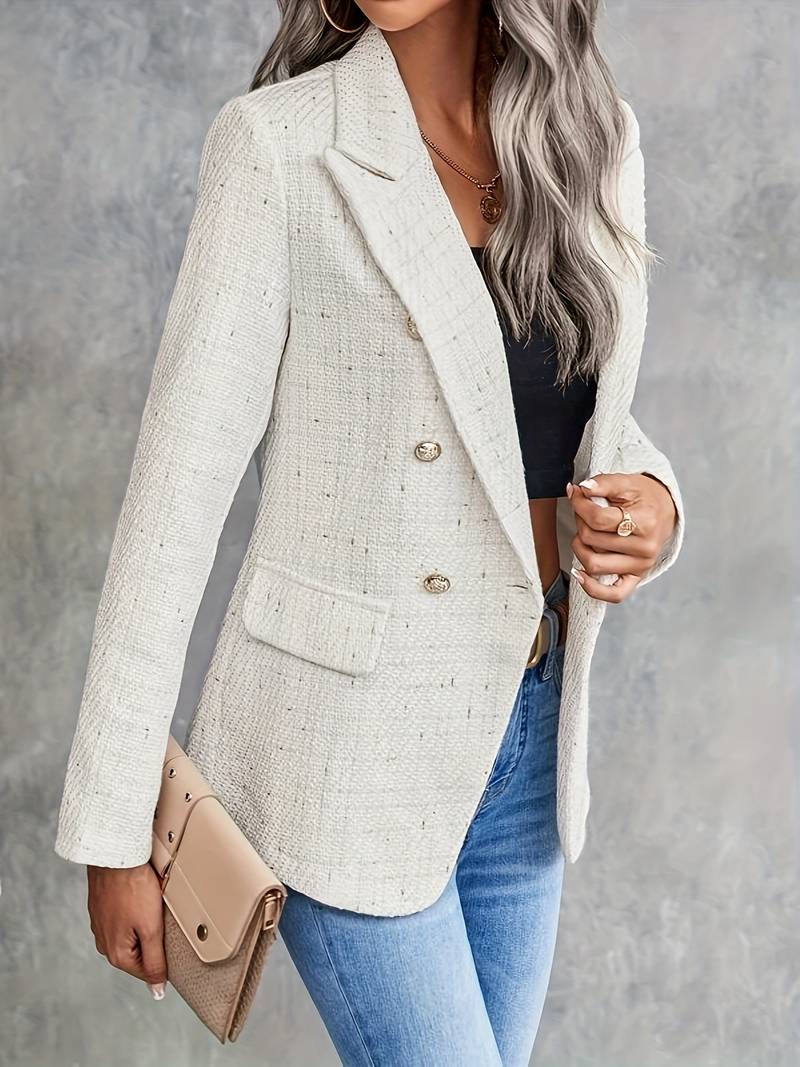 Blazer Double-Boutonnage Classique pour Femmes