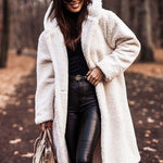 Women's Hooded Winter Coat in Faux Fur