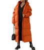 Manteau Long Décontracté à Capuche pour Femmes