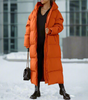 Manteau Long Décontracté à Capuche pour Femmes