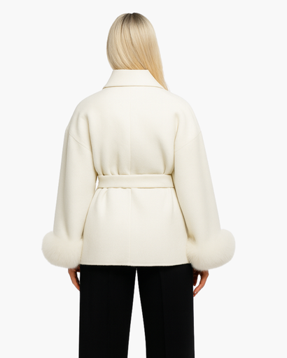 Manteau Féminin Chic avec Ceinture pour Femmes